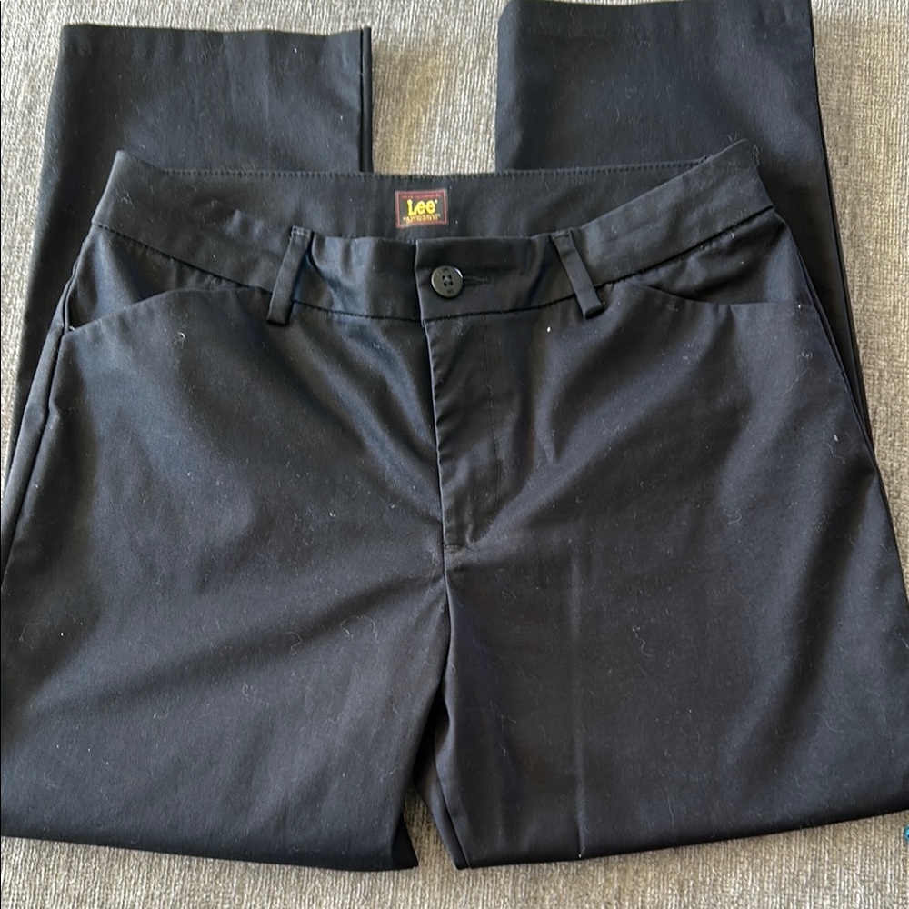 Lee Black Chinos Classic Straight-Leg